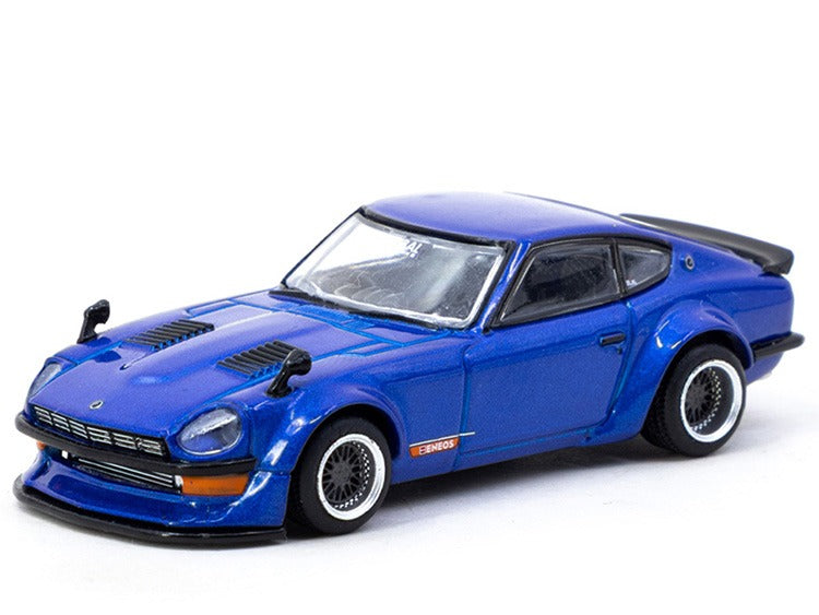 Tarmac Works T64G-062-BL Nissan Fairlady Z S30 Widebody By Jon Sibal 1:64 Blue
