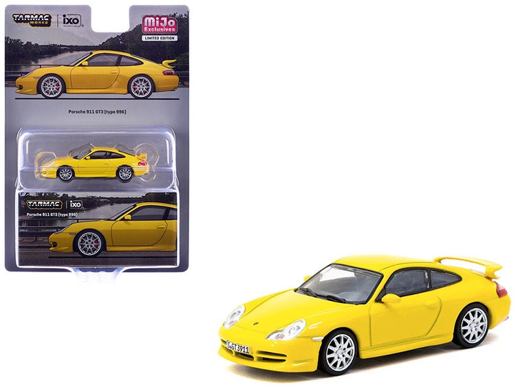Tarmac Works T64G-069-YL Porsche 911 GT3 (996) 1:64 Yellow