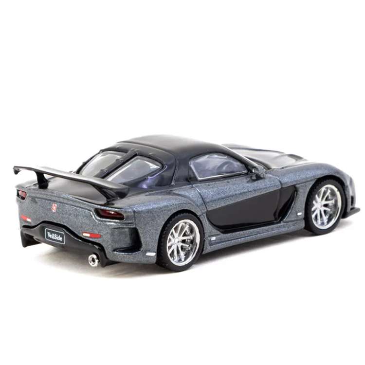 Tarmac Works T64G-075-GY Mazda RX-7 VeilSide Fortune7 1:64 Grey Metallic / Black