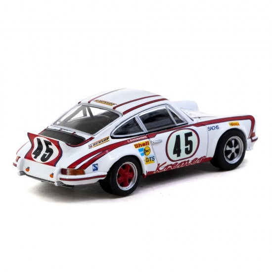 Tarmac Works T64S-023-73LM45 Porsche 911 Carrera RSR 2.8 24h Le Mans 1973 #45 Winner 1:64