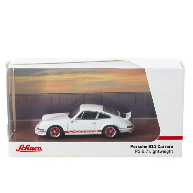 Tarmac Works T64S-023-WR Porsche 911 Carrera RS 2.7 Lightweight 1:64 White / Red