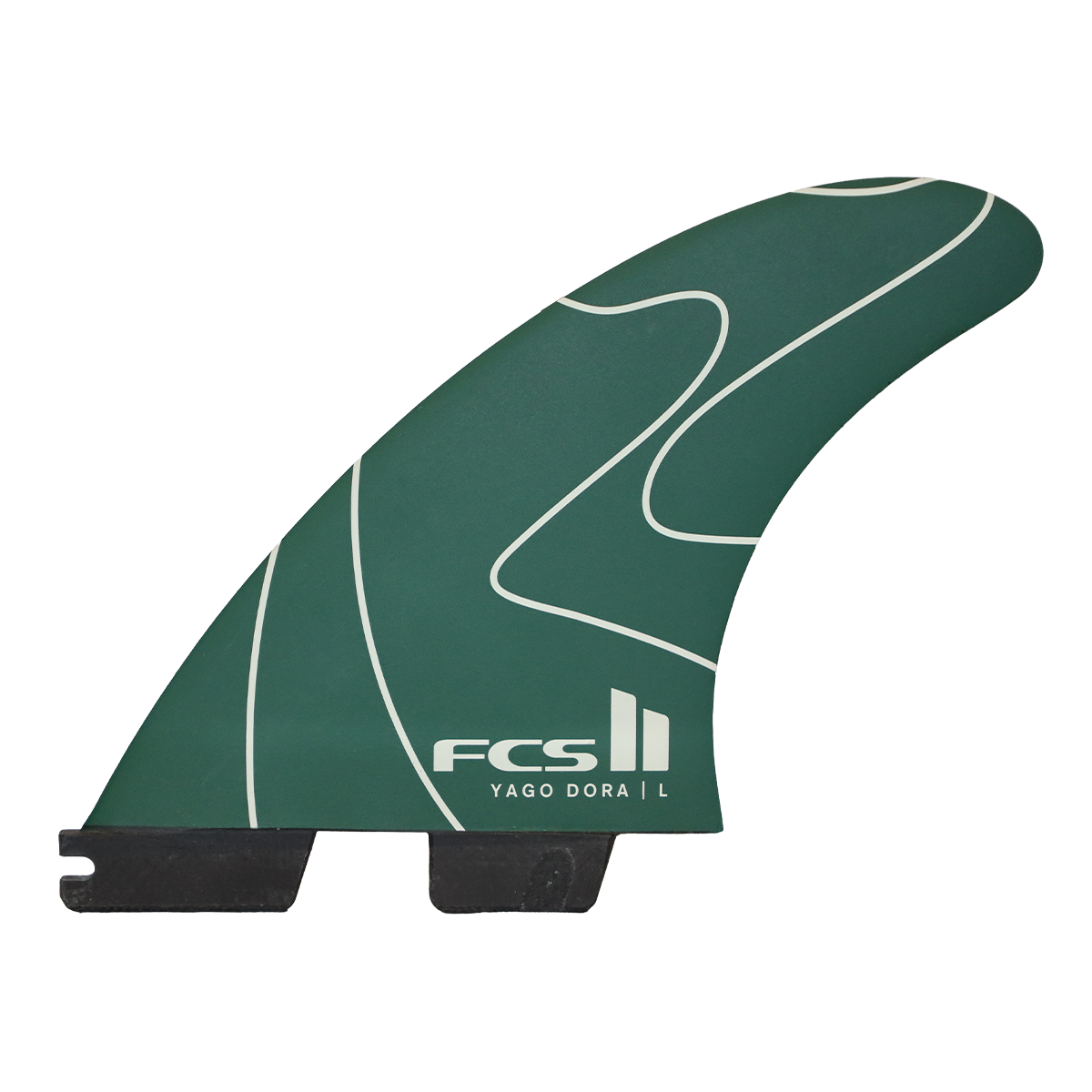FCS II Yago Dora PC Tri Fins Pulse Green Large