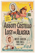 Abbott and Costello Lost in Alaska Original Authentic vintage one sheet movie theater poster