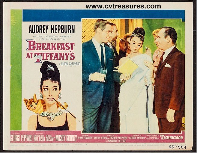 Breakfast at TiffanysOriginal Vintage Lobby Card Movie Poster Audrey Hepburn 2