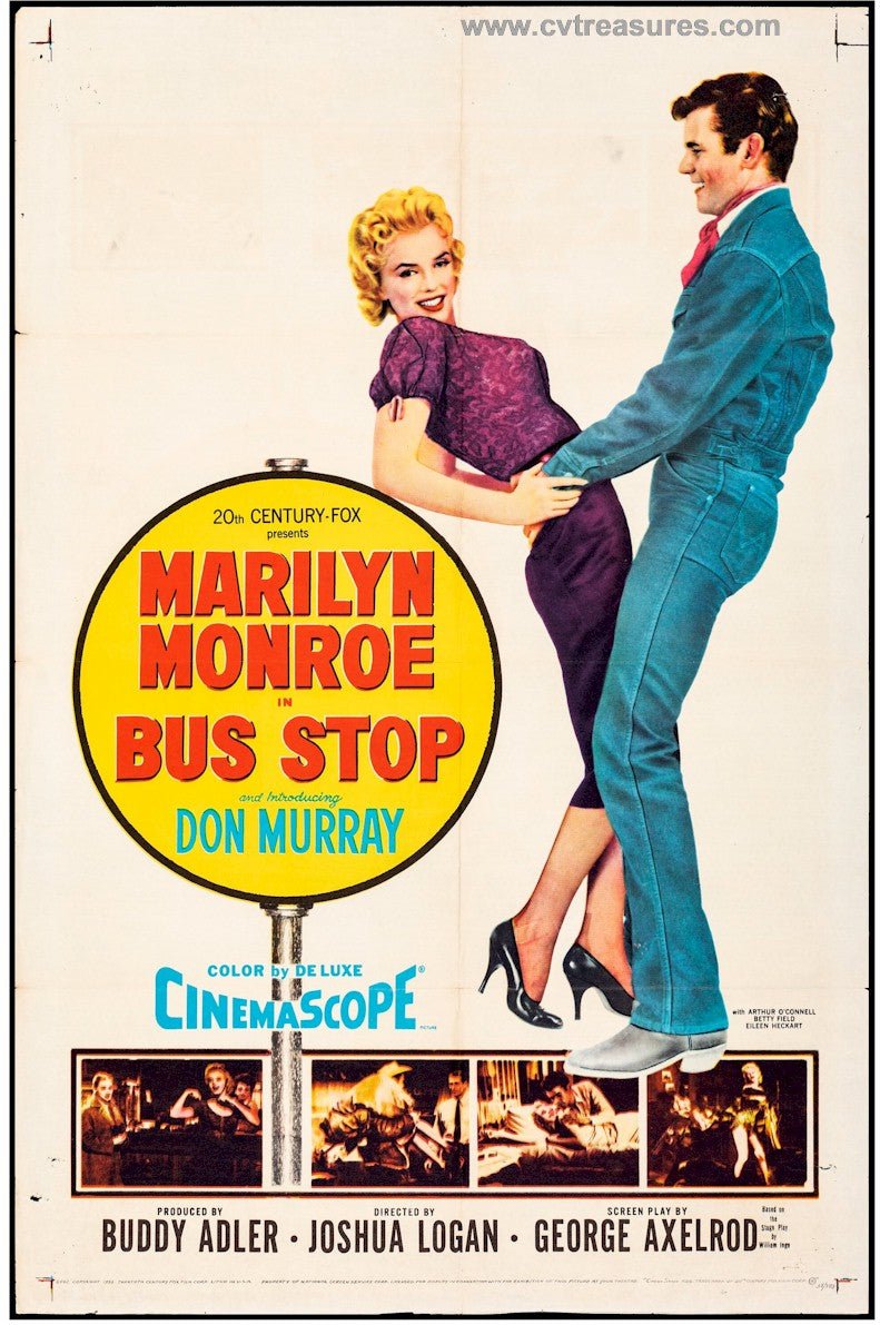 Bus Stop Original Vintage One Sheet Movie Poster Marilyn Monroe