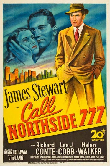 Call Northside 777 Vintage Movie Poster One Sheet James Stewart