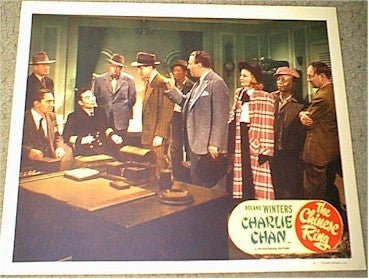 Charlie Chan - The Chinese Ring, 1947 Roland Winters lobby card 1