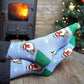 Christmas Bauble Penguin Bamboo Socks