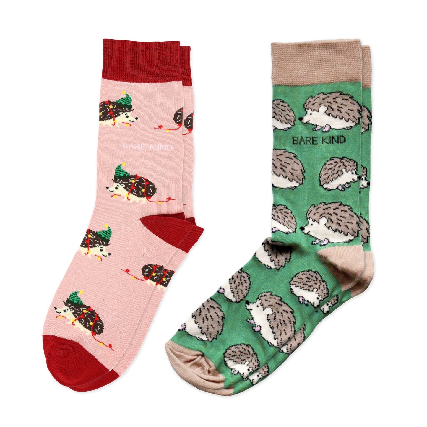 Christmas Hedgehog 2 Pack Bamboo Sock Set