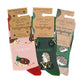 Christmas Hedgehog 3 Pack Bamboo Sock Set