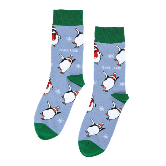 Christmas Save the Penguin Bamboo Socks