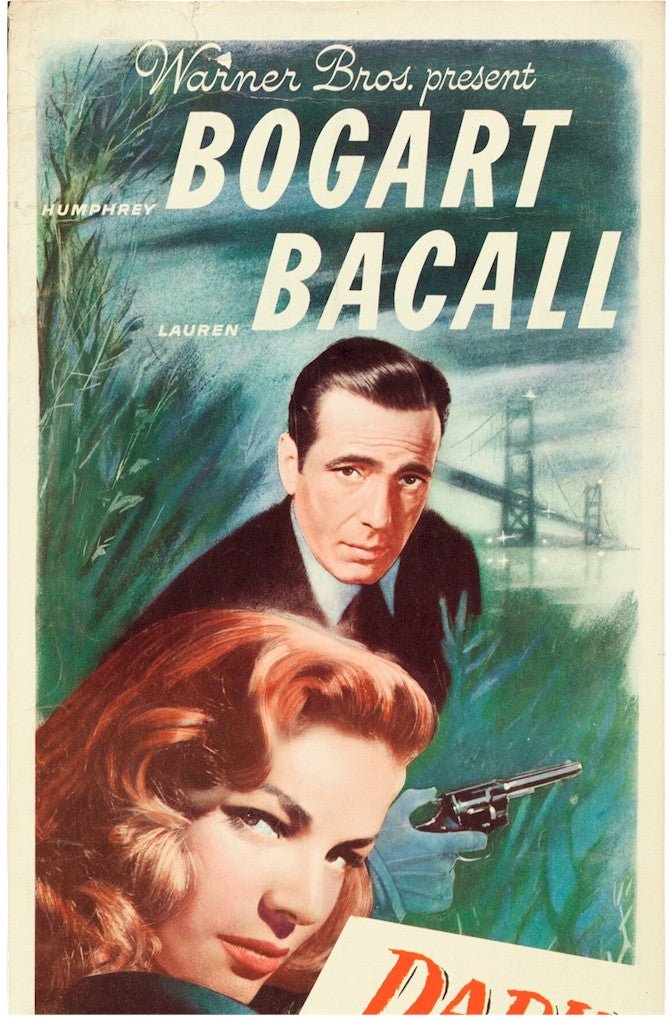 Dark Passage Original Vintage Movie Theater Poster Insert  Humphrey Bogart Lauren Bacall 1947