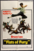 Fists of Fury Bruce Lee Original Vintage Movie Poster One Sheet