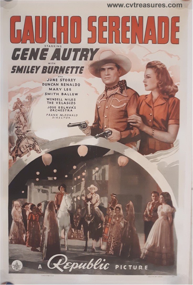 Gaucho Serenade Vintage Classic Western Movie Poster Gene Autry