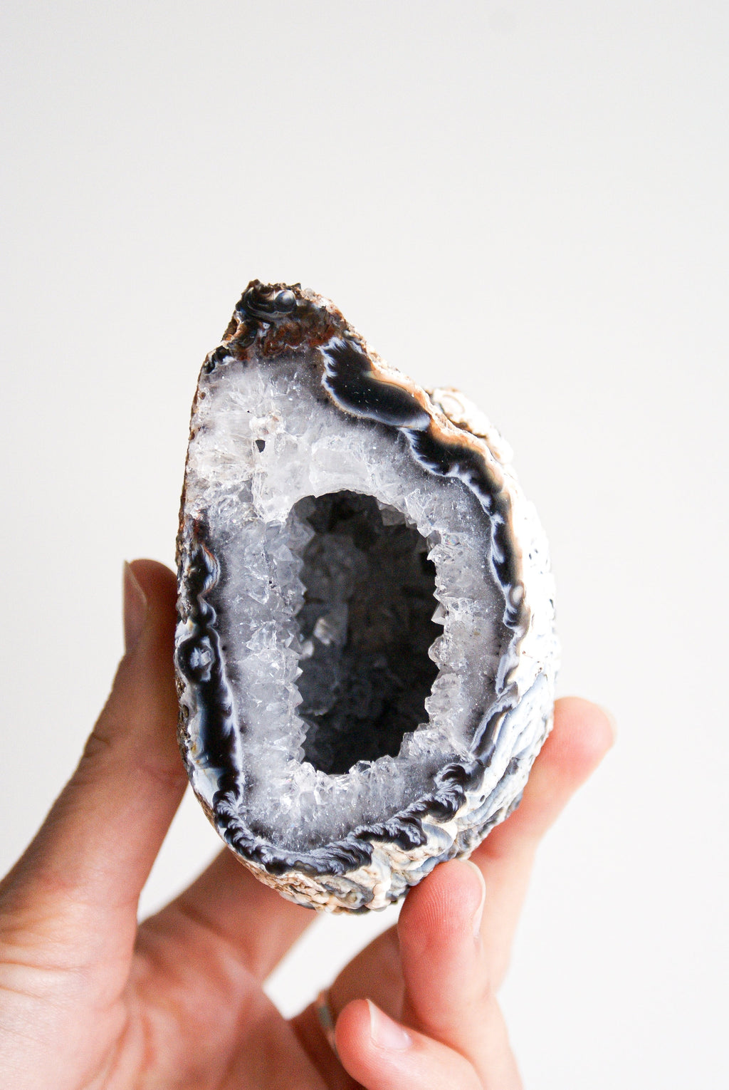 GEODINO DE ÁGATA CRISTALIZADA