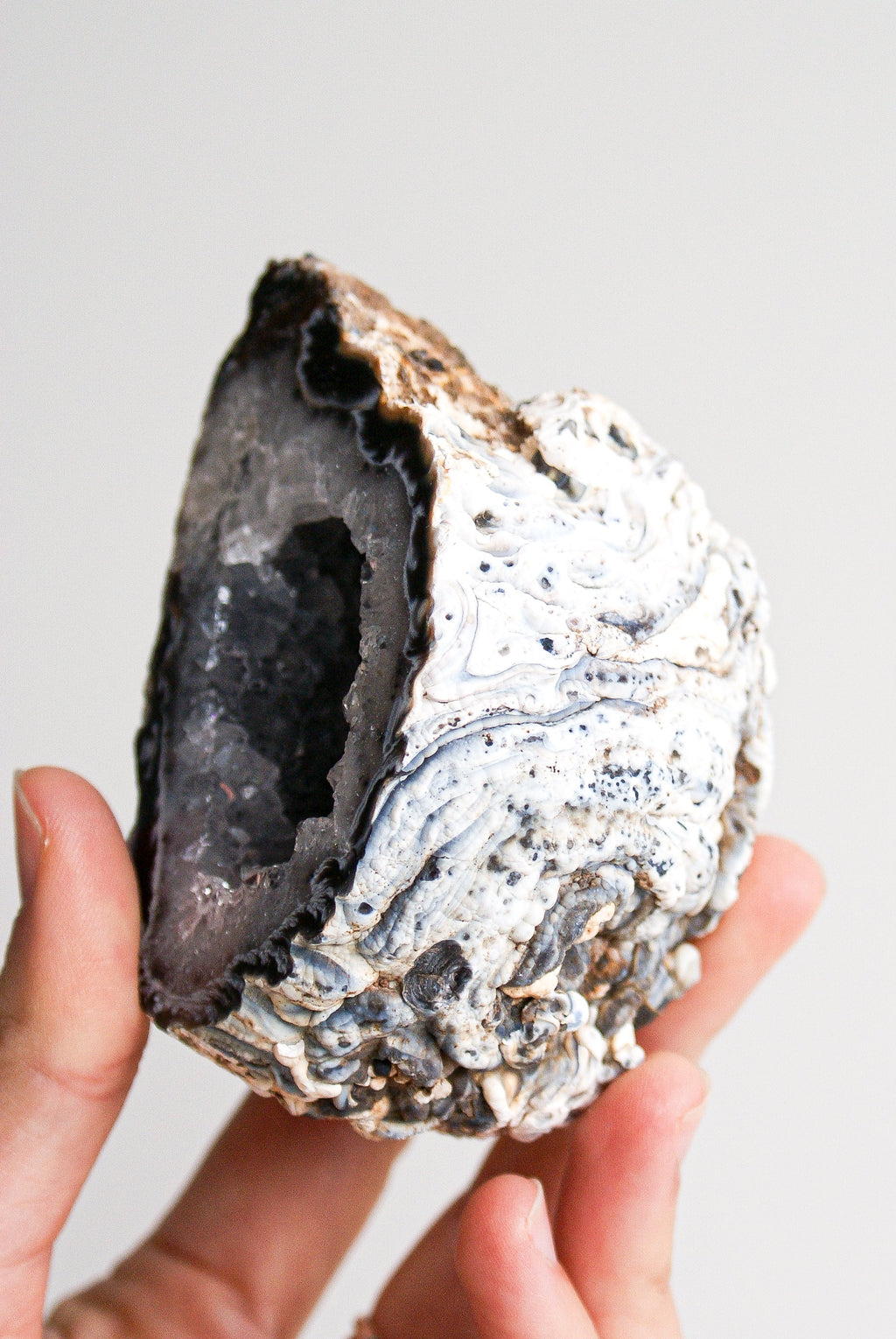 GEODINO DE ÁGATA CRISTALIZADA