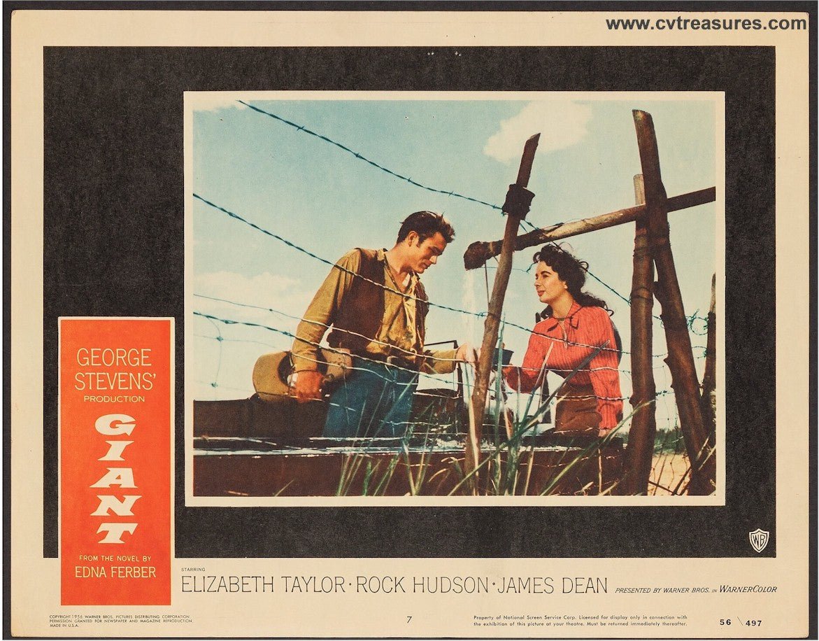 Giant Original Vintage Lobby Card movie poster James Dean  #7