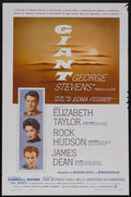 Giant Original Vintage one sheet movie poster James Dean 1956