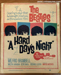 Hard Days Night Vintage Movie Poster Window Card Beatles