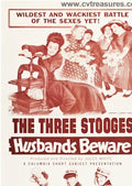 Husbands Beware Stooges Original Vintage Movie Poster One Sheet
