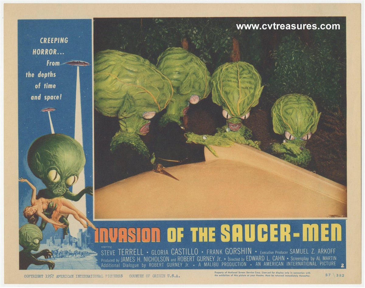 Invasion of the Saucer-Men Vintage Lobby Card Movie Poster 3