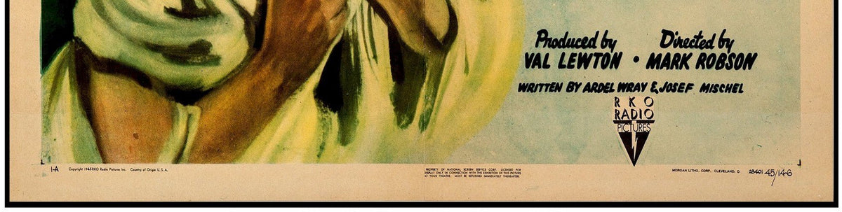 Isle of the Dead Original Authentic Vintage Horror Movie Theater Poster One Sheet Boris Karloff 1945