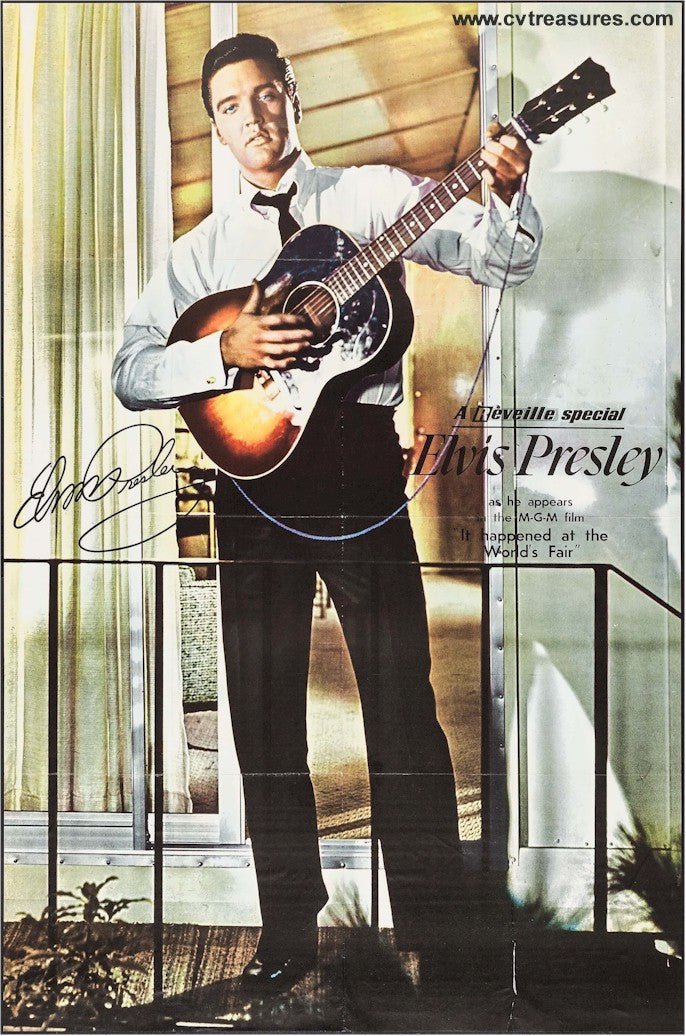 It Happened at the Worlds Fair Movie Poster Elvis Presley RARE!