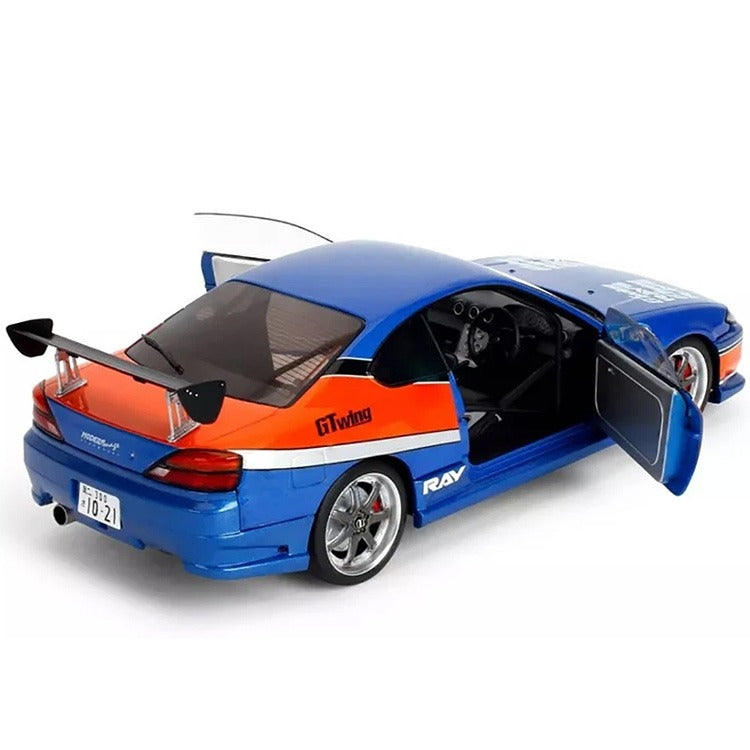Jada 37772 Fast & Furious 25 Years 2002 Nissan S15 1:18 Blue