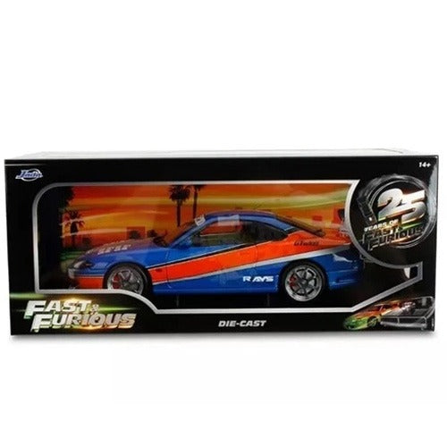 Jada 37772 Fast & Furious 25 Years 2002 Nissan S15 1:18 Blue