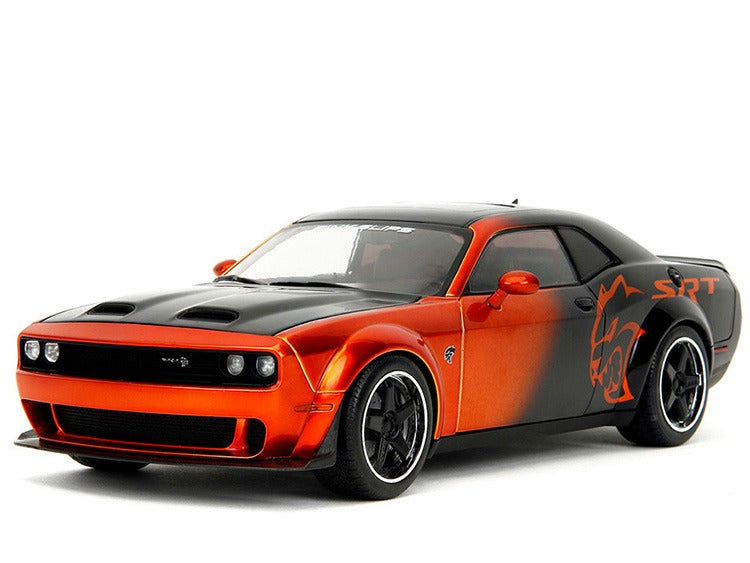 Jada 35722 Pink Slips 2015 Dodge Challenger SRT Hellcat 1:18 Orange / Black