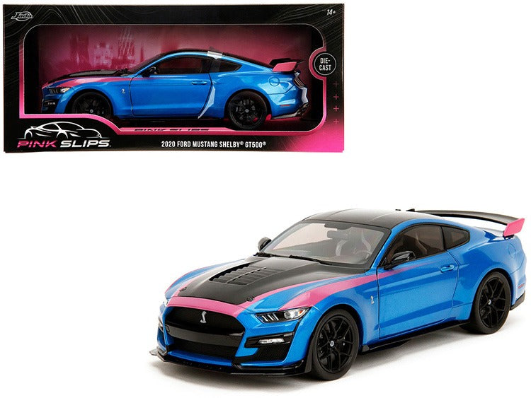 Jada 35723 Pink Slips 2020 Ford Mustang Shelby GT500 1:18 Blue