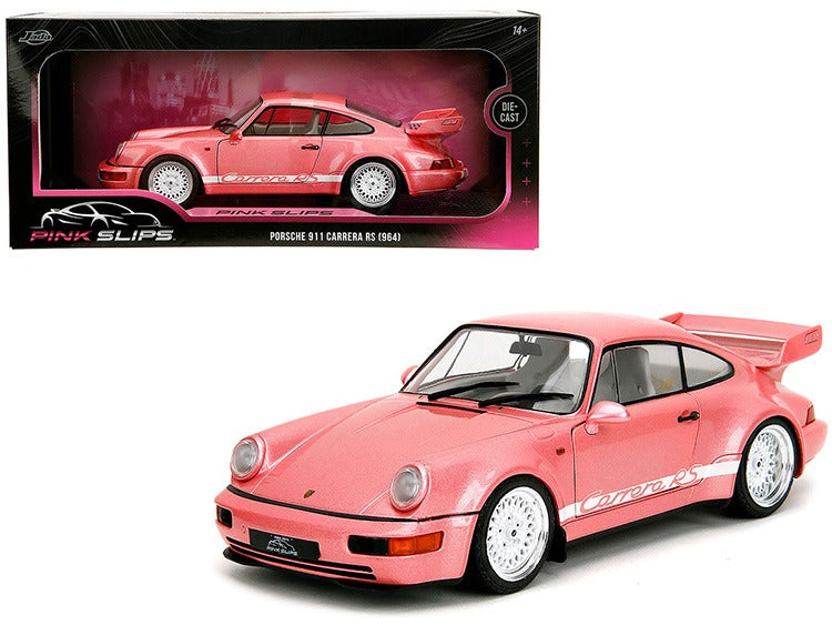 Jada 35727 Pink Slips Porsche 911 Carrera RS 964 1:18 Pink Metallic