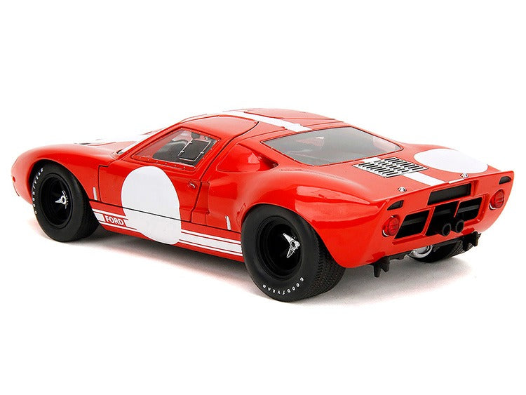 Jada 36381 Pink Slips Ford GT-40 MK 1 1:18 Red / White