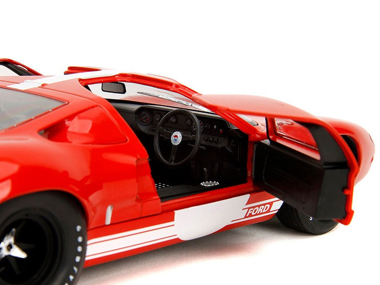 Jada 36381 Pink Slips Ford GT-40 MK 1 1:18 Red / White