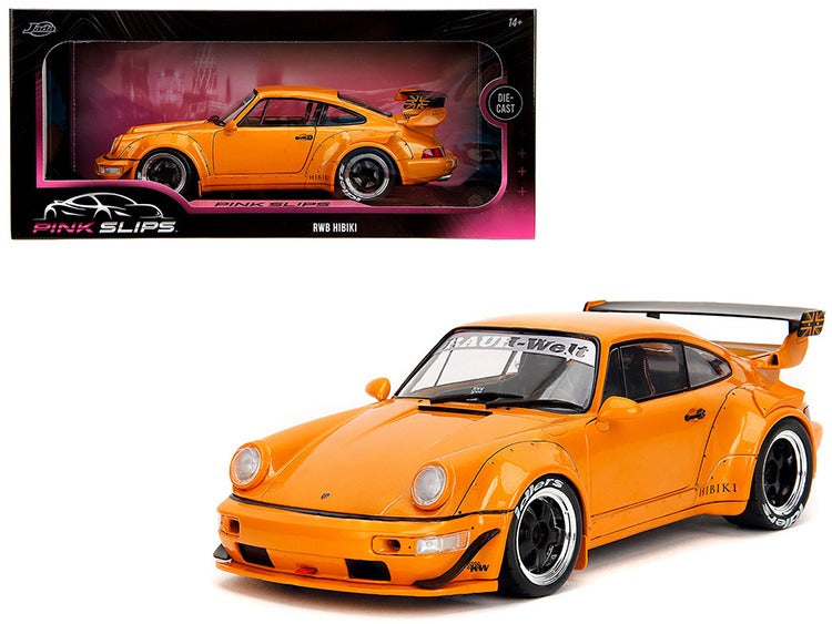 Jada 36383 Pink Slips Porsche Rauh Welt Begriff RWB Body Kit Hibki 1:18 Orange