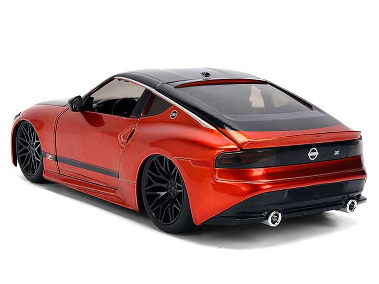 Jada 37490 JDM Tuners 2023 Nissan Z 1:24 Orange Metallic with Carbon Hood