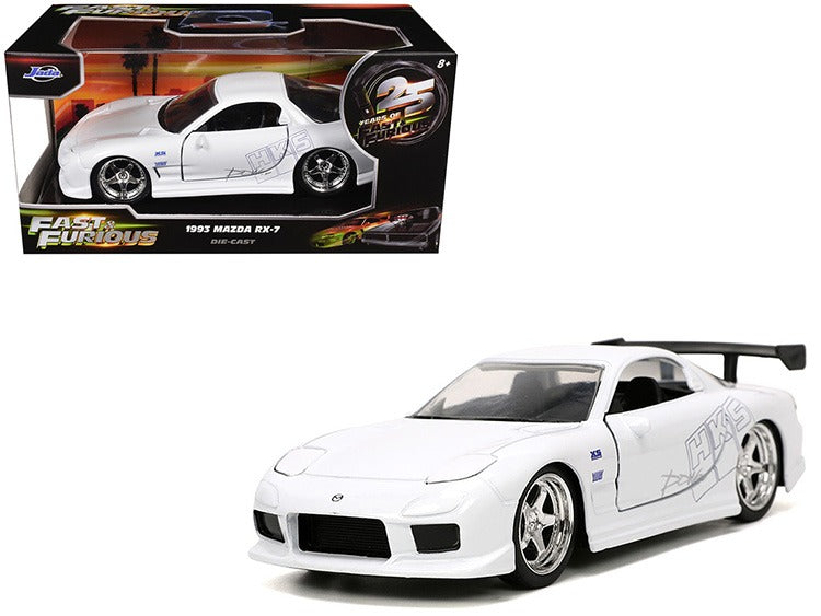 Jada 32588 Fast & Furious 1993 Mazda RX-7 HKS 1:32 White