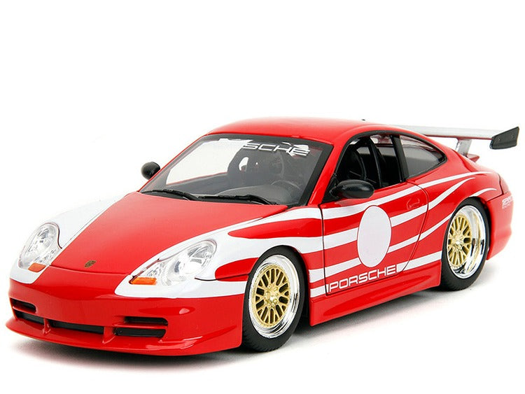 Jada 35137 Hyper Spec Porsche 911 GT3 (996) 1:24 Red / White