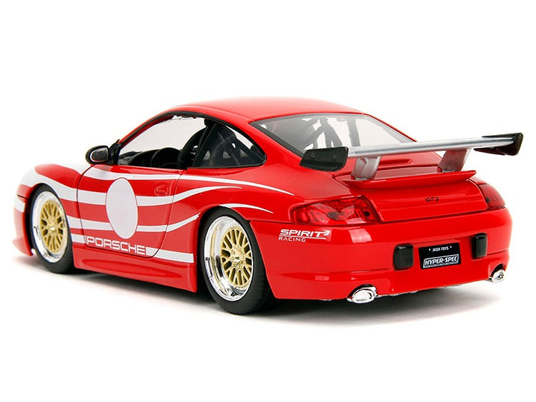 Jada 35137 Hyper Spec Porsche 911 GT3 (996) 1:24 Red / White