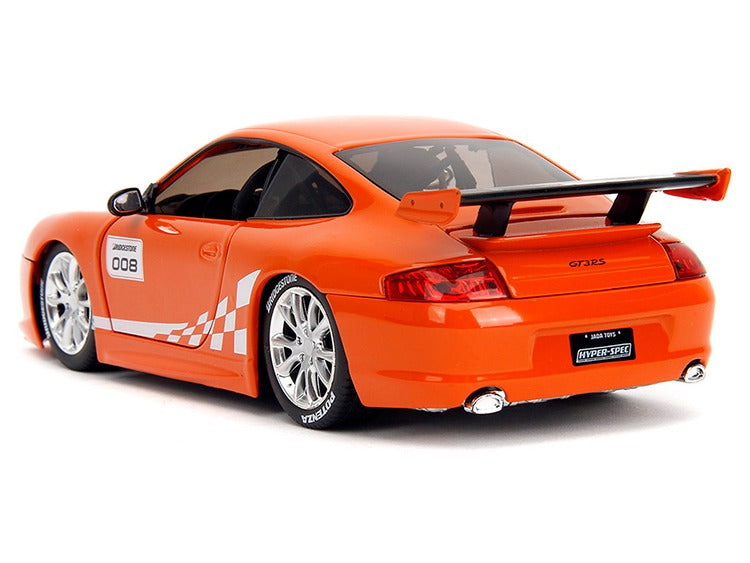 Jada 35138 Hyper Spec Porsche 911 GT3 RS (996) #008 Bridgestone 1:24 Orange