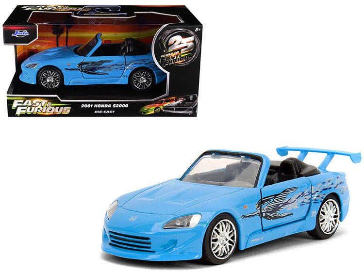 Jada 35397 Fast & Furious 25th Years 2001 Honda S2000 1:32 Blue