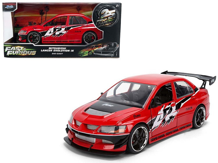 Jada 36208 25 Years of Fast & Furious Sean’s Mitsubishi Lancer IX 1:24 Red