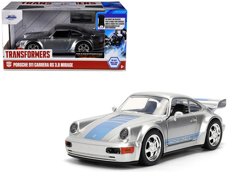Jada 36210 Transformers Porsche 911 Carrera RS 3.8 Mirage 1:32 Silver