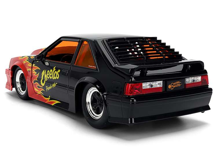 Jada 36255 Hot Cheetos 1989 Ford Mustang GT 1:24 with Chester Cheetah Figure