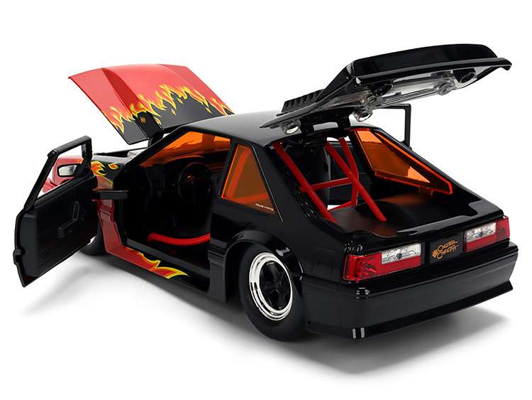 Jada 36255 Hot Cheetos 1989 Ford Mustang GT 1:24 with Chester Cheetah Figure