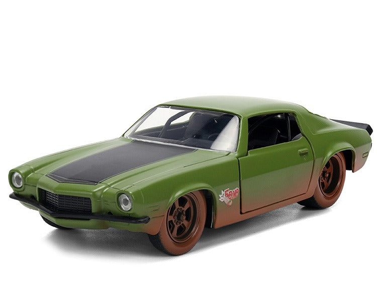 Jada 36393 Fast & Furious 25 Year 1973 Chevrolet Camaro 1:32 Drity Matte Green