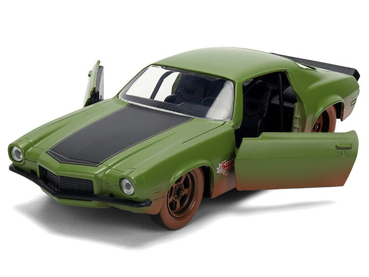 Jada 36393 Fast & Furious 25 Year 1973 Chevrolet Camaro 1:32 Drity Matte Green