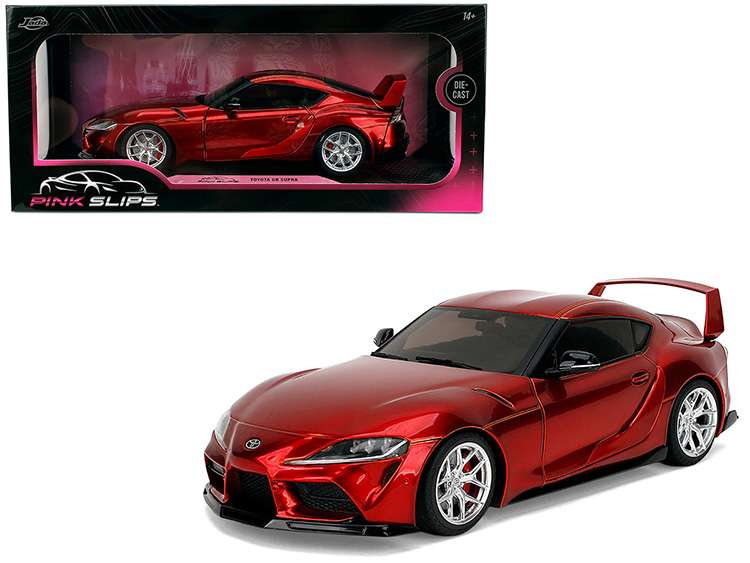 Jada 36468 Pink Slips Toyota GR Supra 1:18 Red Metallic
