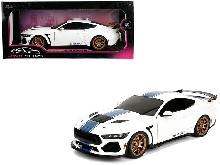 Jada 36470 Pink Slips Ford Mustang Shelby Super Snake 1:18 White
