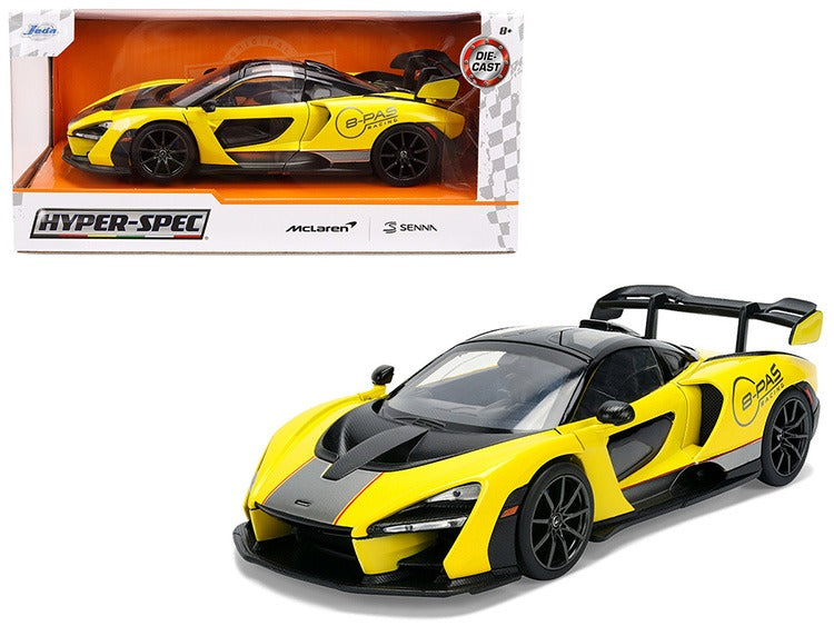 Jada 36484 Hyper Spec McLaren Senna 8-Pas Racing 1:24 Yellow Metallic